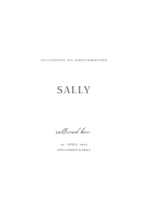Sally Konfirmation design preview