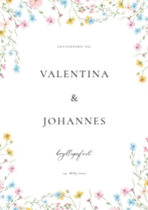 Valentina & Johannes Bryllup design preview