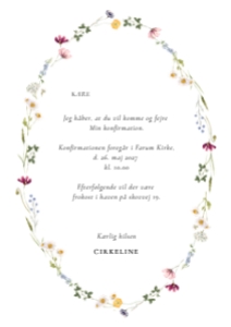 Cirkeline Konfirmation design preview