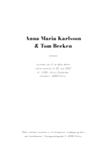 Anna Maria & Tom Bryllup design preview