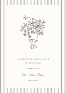 Alberte & Nicholas Bryllup design preview