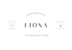 Fiona Konfirmation design preview