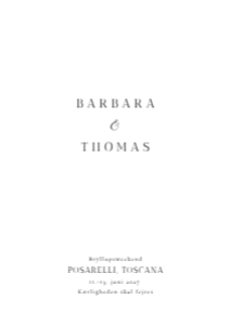 Barbara & Thomas Bryllup design preview