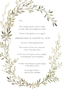 Dicte & Jonas Bryllup design preview