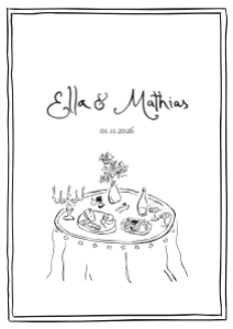 Ella & Mathias Bryllup design preview
