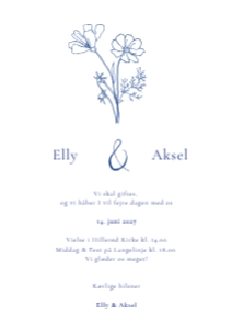Elly & Aksel Bryllup design preview