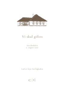 Herthadalen Bryllupsinvitation: Herthadalen Bryllup