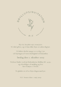 Bobbie & Emil Bryllup design preview