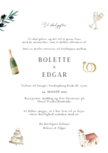 Bolette & Edgar Bryllup design preview