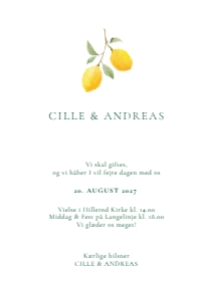 Cille & Andreas Bryllup design preview