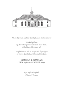 Kastelskirken Bryllup design preview