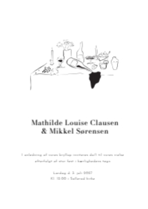 Mathilde & Mikkel Bryllup design preview
