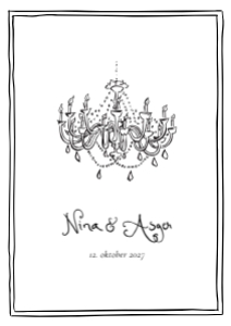 Nina & Asger Bryllup design preview