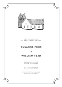 Søllerød Kirke Bryllup design preview