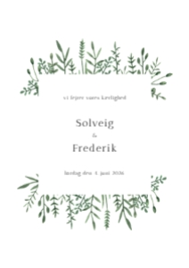 Solveig & Frederik Bryllup design preview