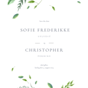 Sofie Frederikke & Christopher Bryllup design preview