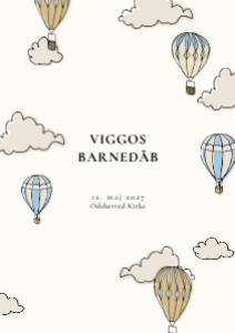 Viggo Barnedåb Invitation design preview