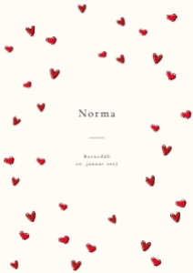 Norma Barnedåbsinvitation: Norma Barnedåb Invitation