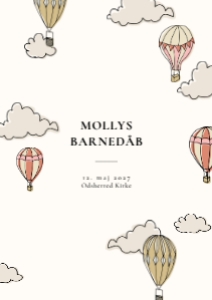 Molly Barnedåbsinvitation: Molly Barnedåb Invitation