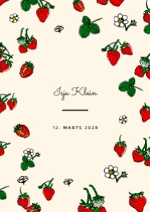 Isja Barnedåb Invitation design preview