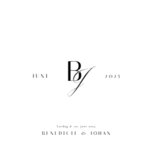 Benedikte & Johan Bryllup design preview