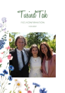 Fie Konfirmation Takkekort design preview
