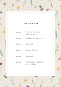 Tulle & Tim Program design preview