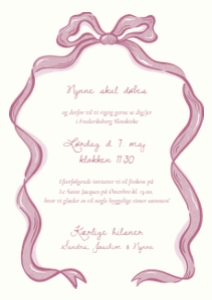 Nynne Barnedåbsinvitation design preview