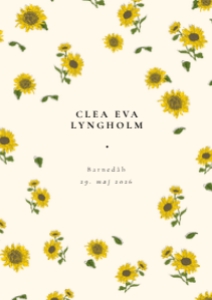 Clea Barnedåbsinvitation design preview