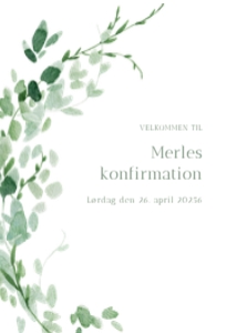 Merle Konfirmation Velkomstskilt design preview