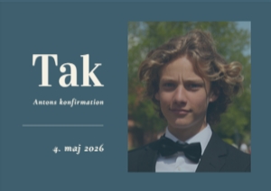 Anton Konfirmation Takkekort design preview
