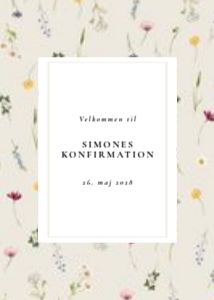 Simone Konfirmation Velkomstskilt design preview