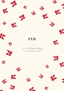 Per Fødselsdag Invitation design preview