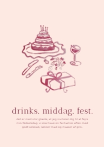Veneda Fødselsdag Invitation design preview