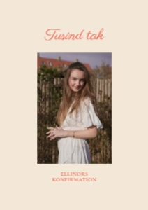 Ellinor Konfirmation Takkekort design preview