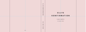 Elly Konfirmation Bogomslag design preview