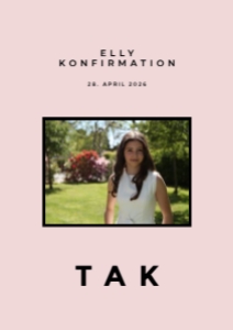 Elly Konfirmation Takkekort design preview