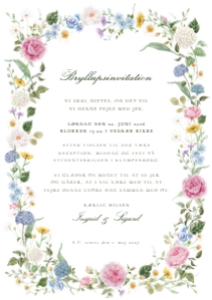 Ingrid og Sigurd Bryllup I6 invitation: Ingrid & Sigurd I6 invitation