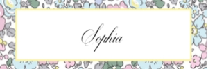 Sophia Konfirmation Bordkort design preview