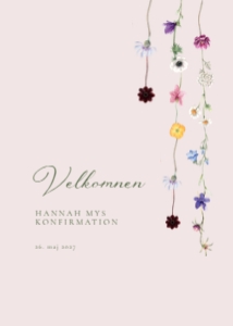 Hannah My Konfirmation Velkomstskilt design preview