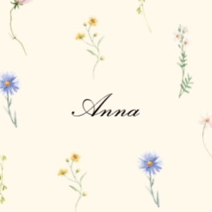 Anna & Anders bordkort design preview