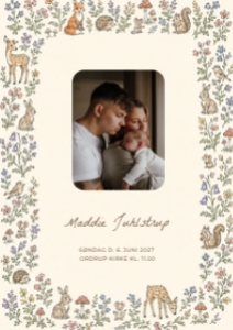Maddie Barnedåb Invitation design preview
