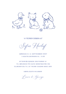 Sofus Herluf Barnedåb Invitation: Sofus Herluf Barnedåb Invitation