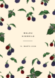 Malou Barnedåb Invitation: Malou Barnedåb Invitation