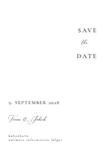 Bernstorff Slot Save The Date - Print Selv / Digital design preview