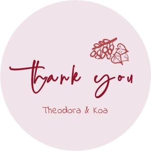 Favor tag 2x2in V01: Vietnam inspired Favor tag Sticker Vietnamese wedding theme