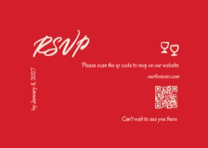 RSVP VN1 - A6: VIETNAMESE WEDDING INVITATION RSVP DETAILS CARD TEMPLATE