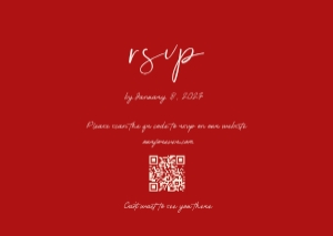 RSVP VN2 - A6: VIETNAMESE STYLE WEDDING SAVE THE DATE CARD TEMPLATE VIET WEDDING