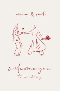 VIETNAMESE TRADITION WEDDING WELCOME SIGN TEMPLATE design preview
