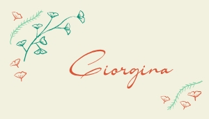 Flat Place card 3.5x2 F04: Hand drawn ginkgo leaf frame Place Card template Escort card